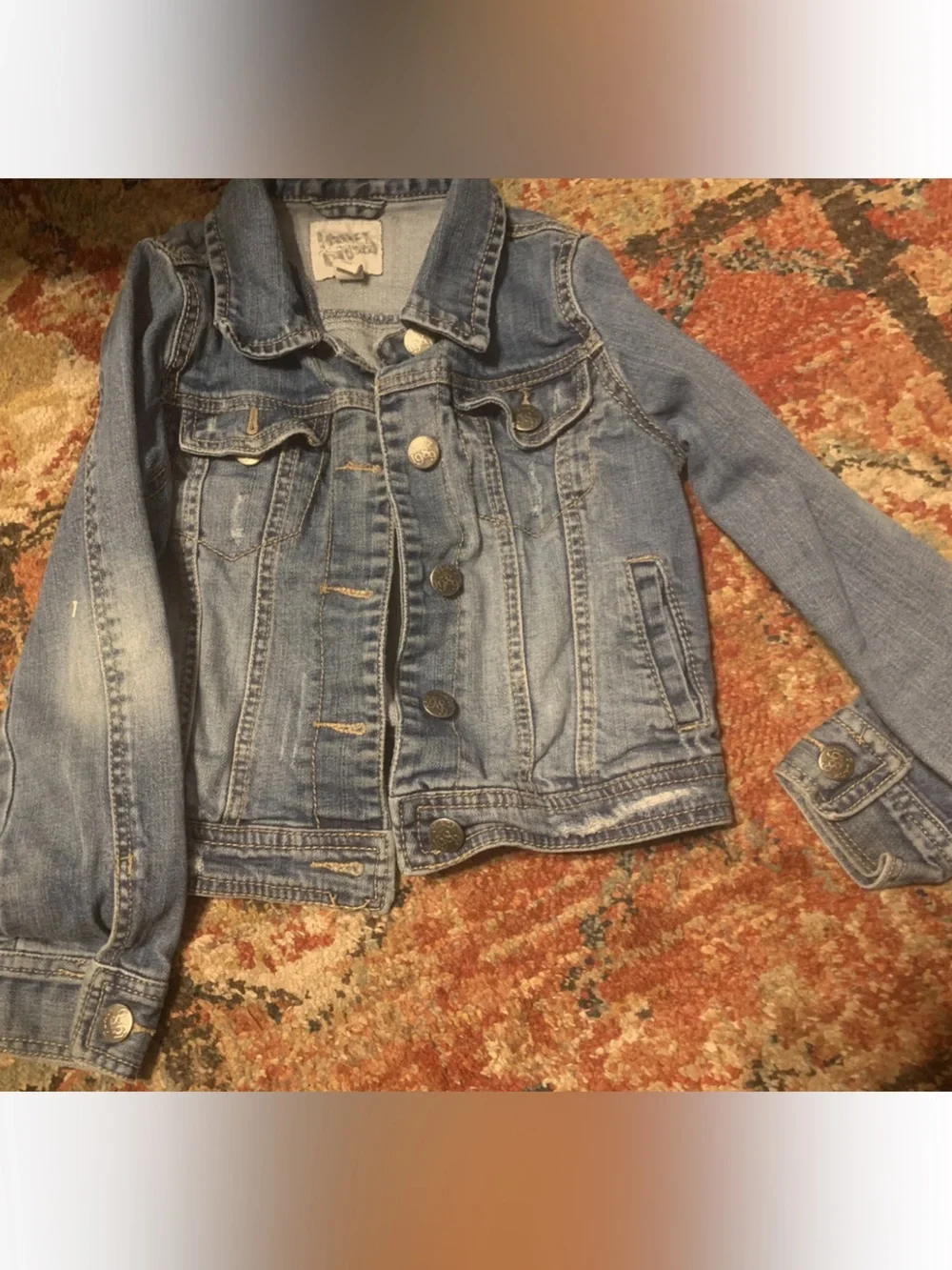 Children Place 7/8 Girls Denim Coat